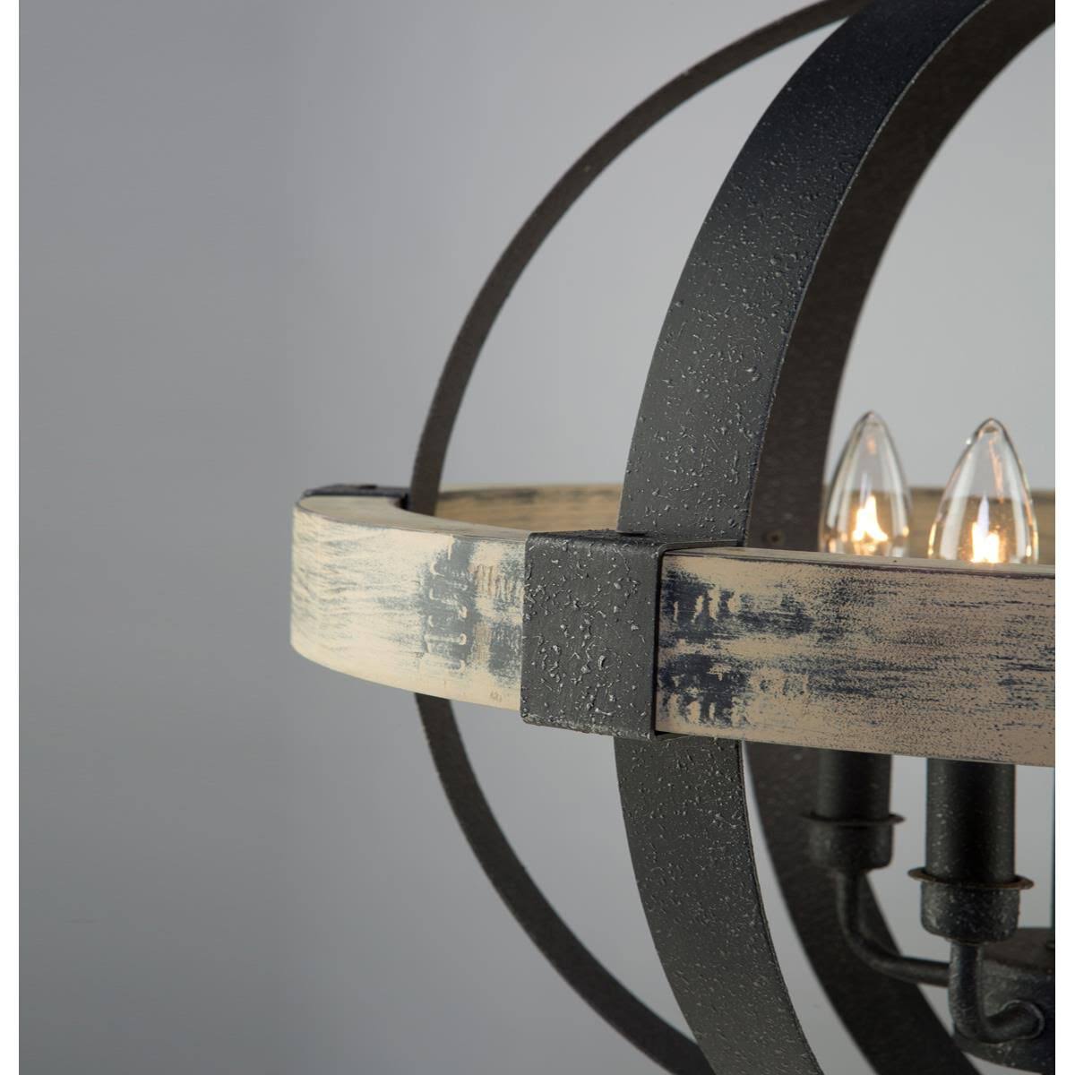 Black 4 Light Chandelier F421451