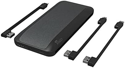 Blush Pack of 2 10,000mAh Battery with AC Wall Plug & Charging Cables D317