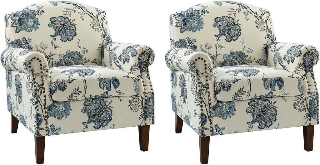 Accent Chair Set Of 2 with Removable Cushion W80429