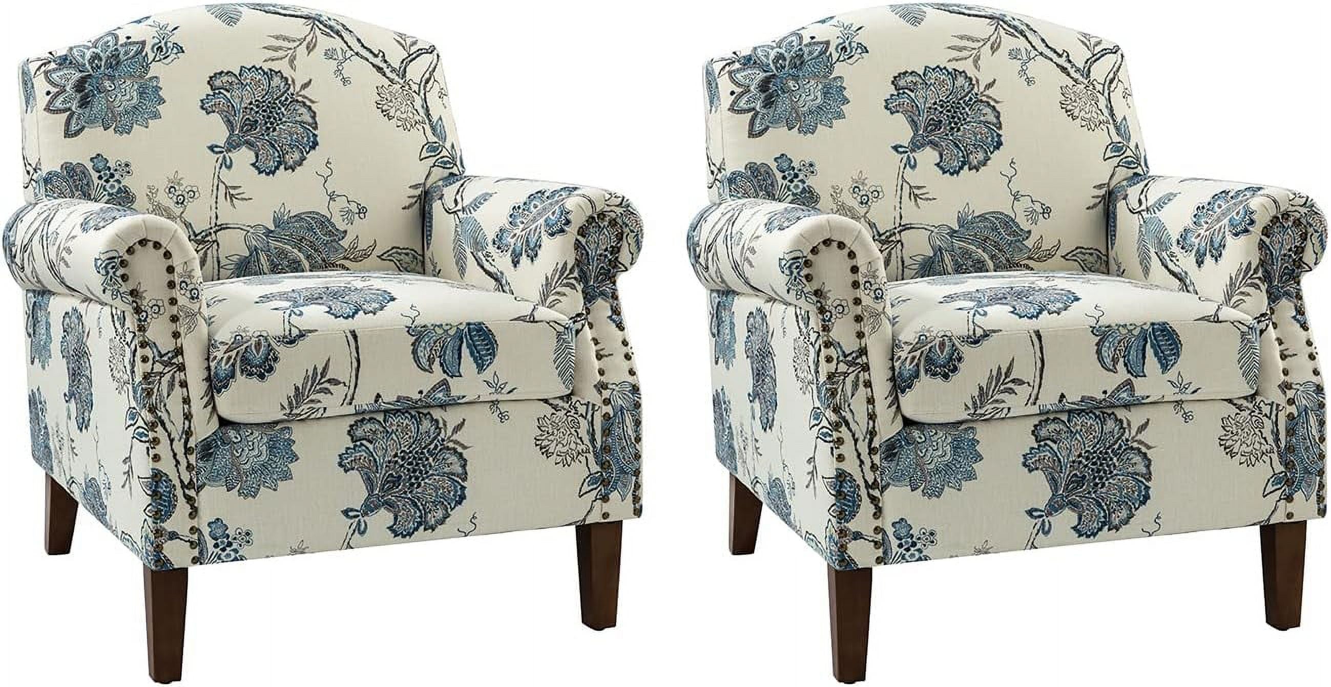 Accent Chair Set Of 2 with Removable Cushion W80429