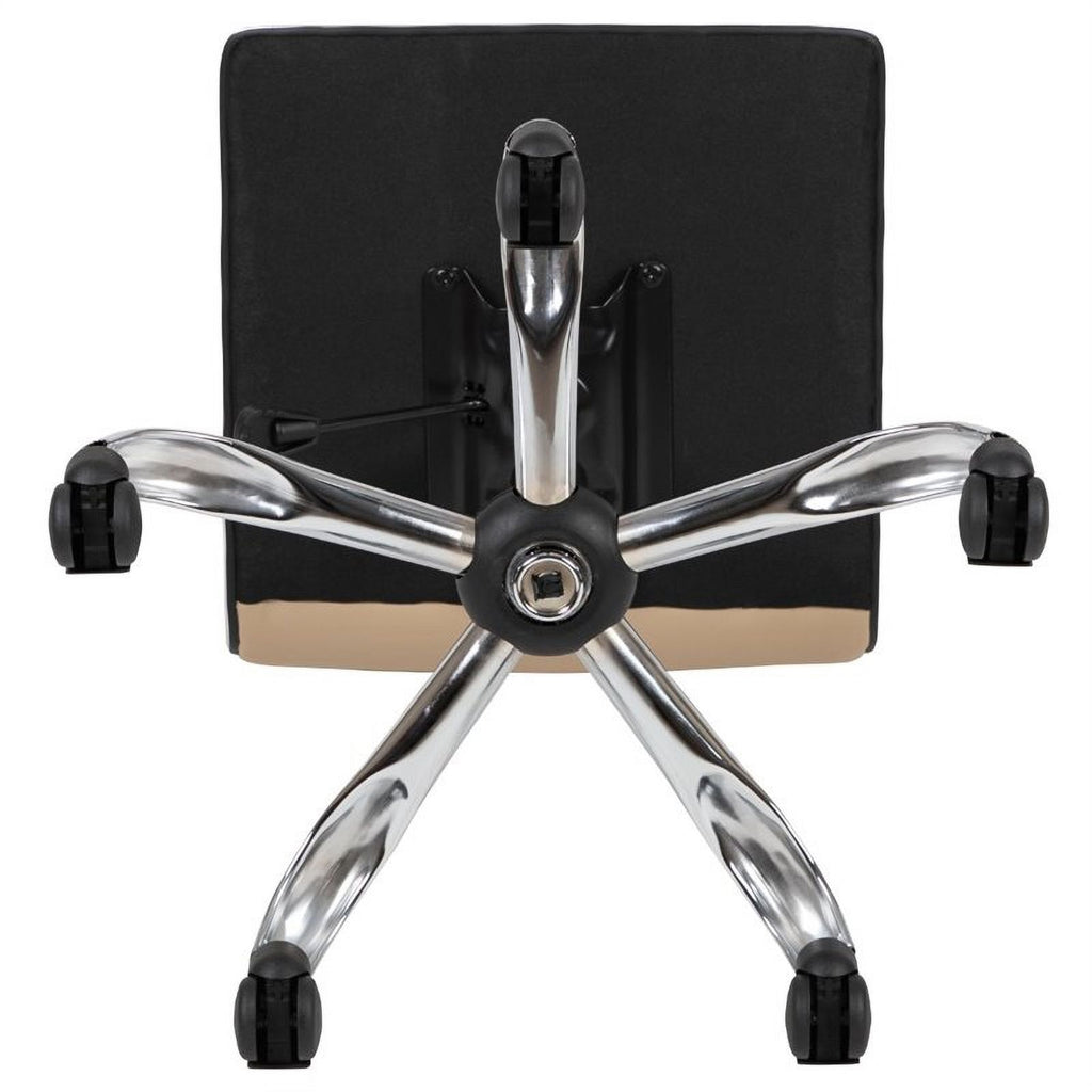 Tan Vinyl Low Back Swivel Office Chair G404420