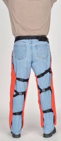 Orange Nylon Chain Saw Chaps W528977