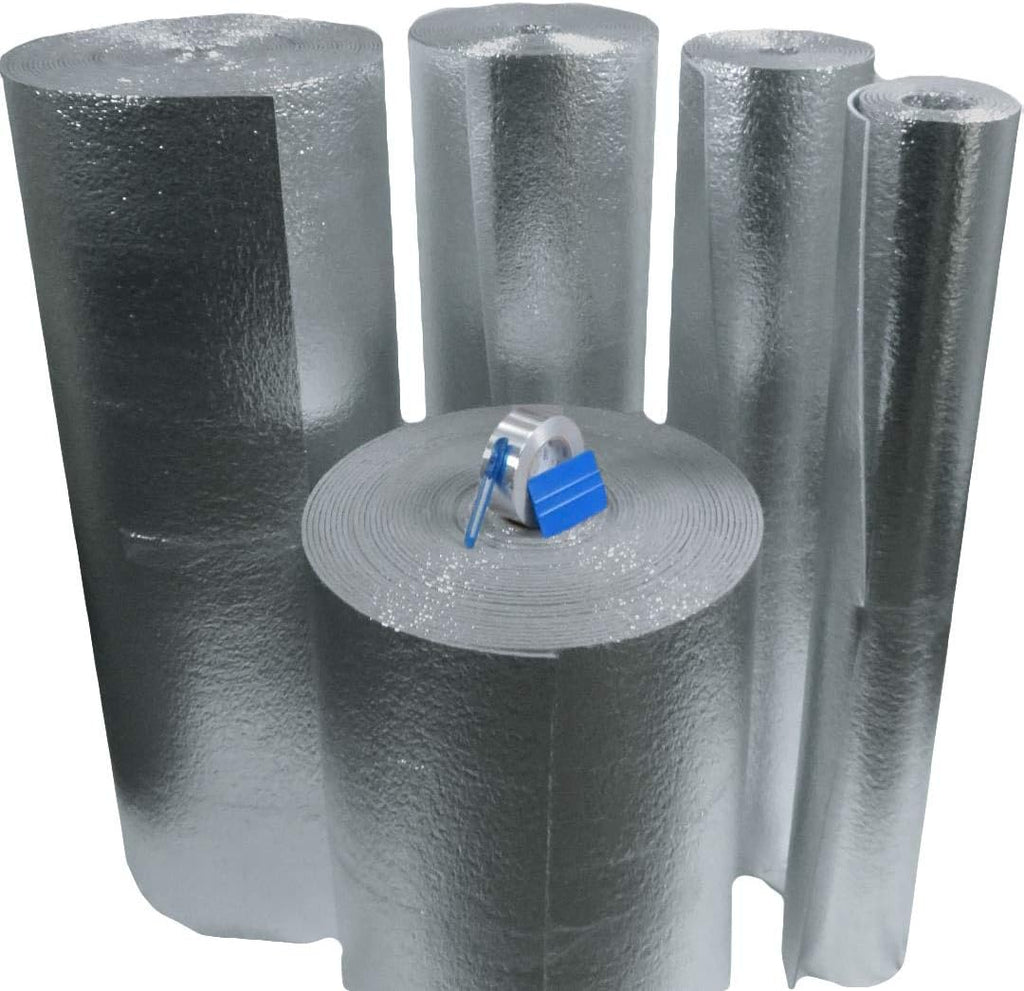 100sqft 4' x 25' Reflective Foam Core Insulation Kit S590107