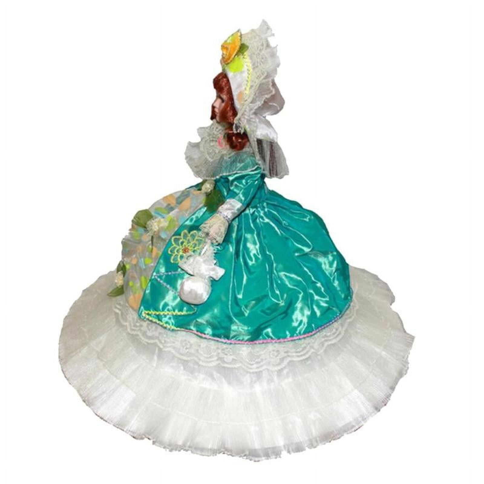45cm Victorian Porcelain Doll with Umbrella Dress & Hat D4042