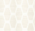 White Congas Stripe Wallpaper M3633