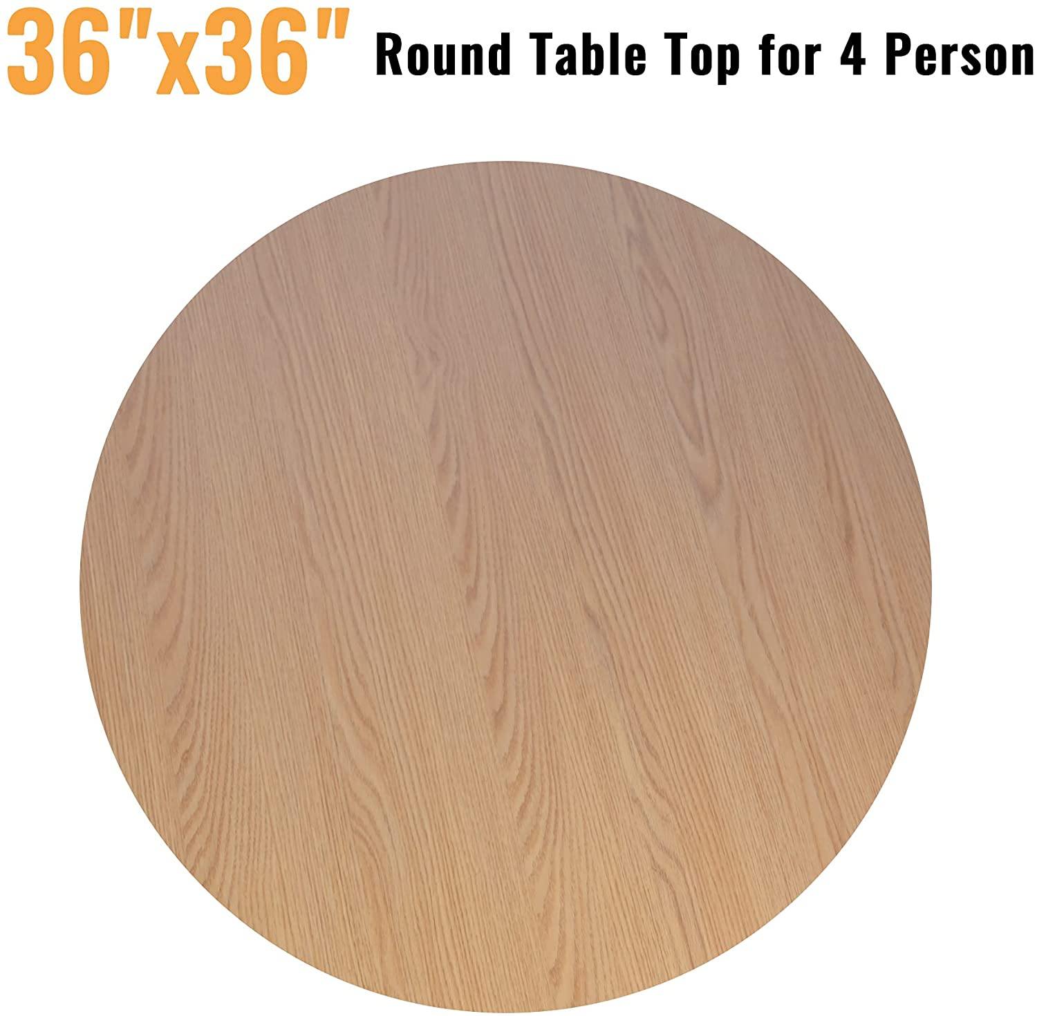 36 Round Dining Table with Solid Metal Legs O6295