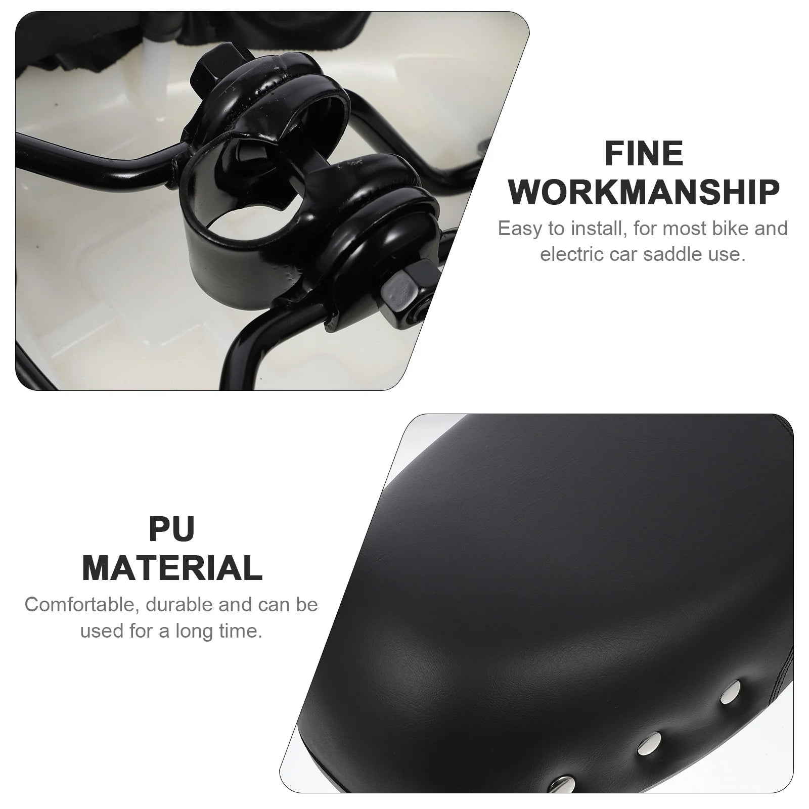 Black Universal Mountain Bike Seat Cushion J180365