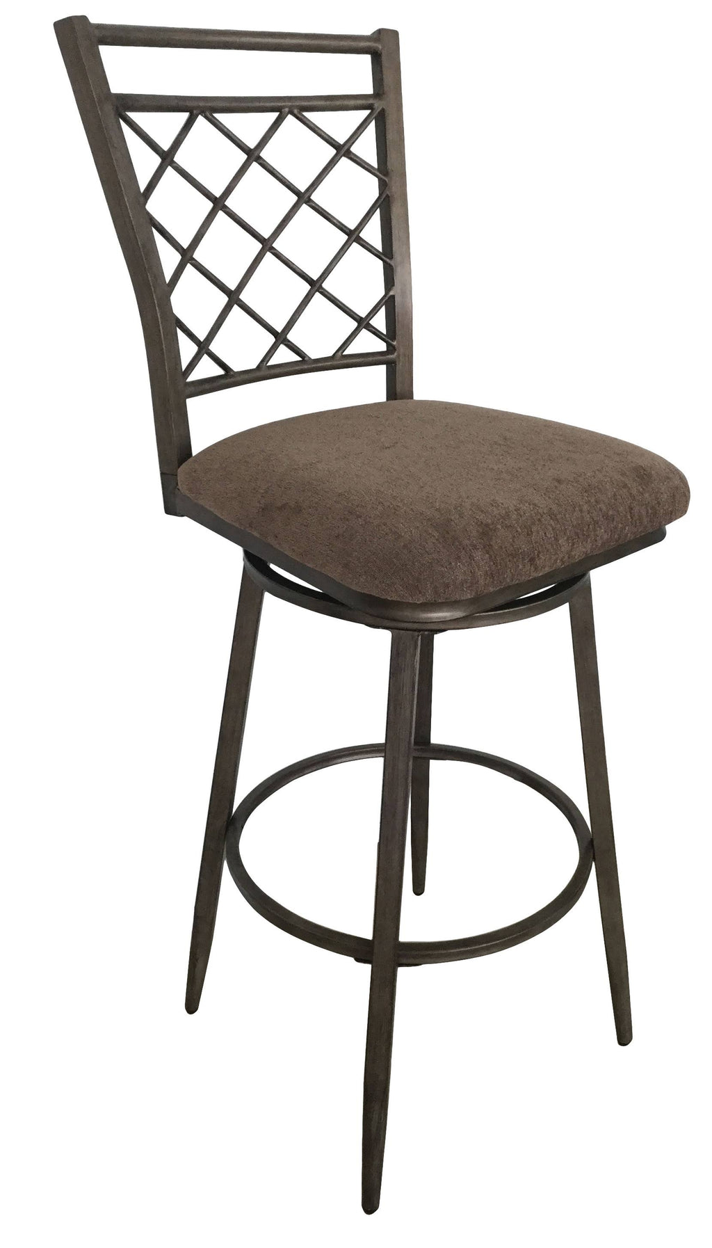 Swivel Bar Chair Fabric Antique (Set of 2) B78970