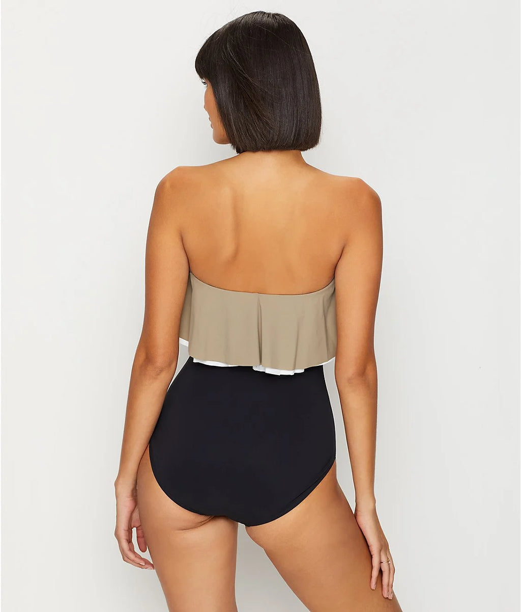 Agate Ruffle Bandeau One-Piece E322399