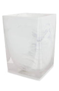 White/Black Wastebasket E8420