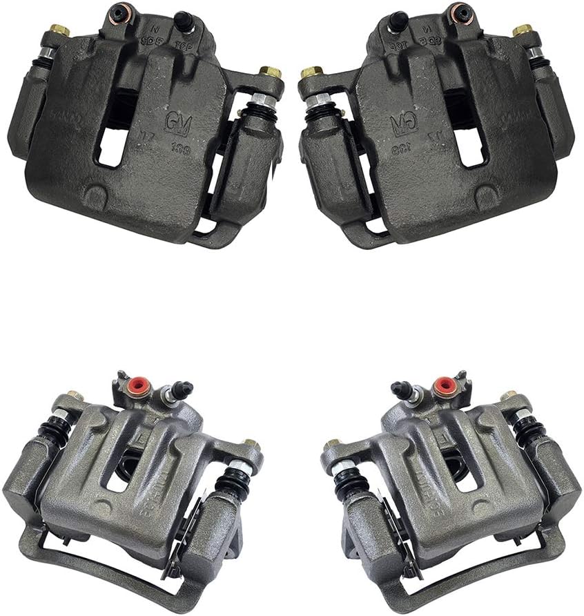 Front + Rear 4 Semi-Loaded Caliper Assembly Set Kit J97240