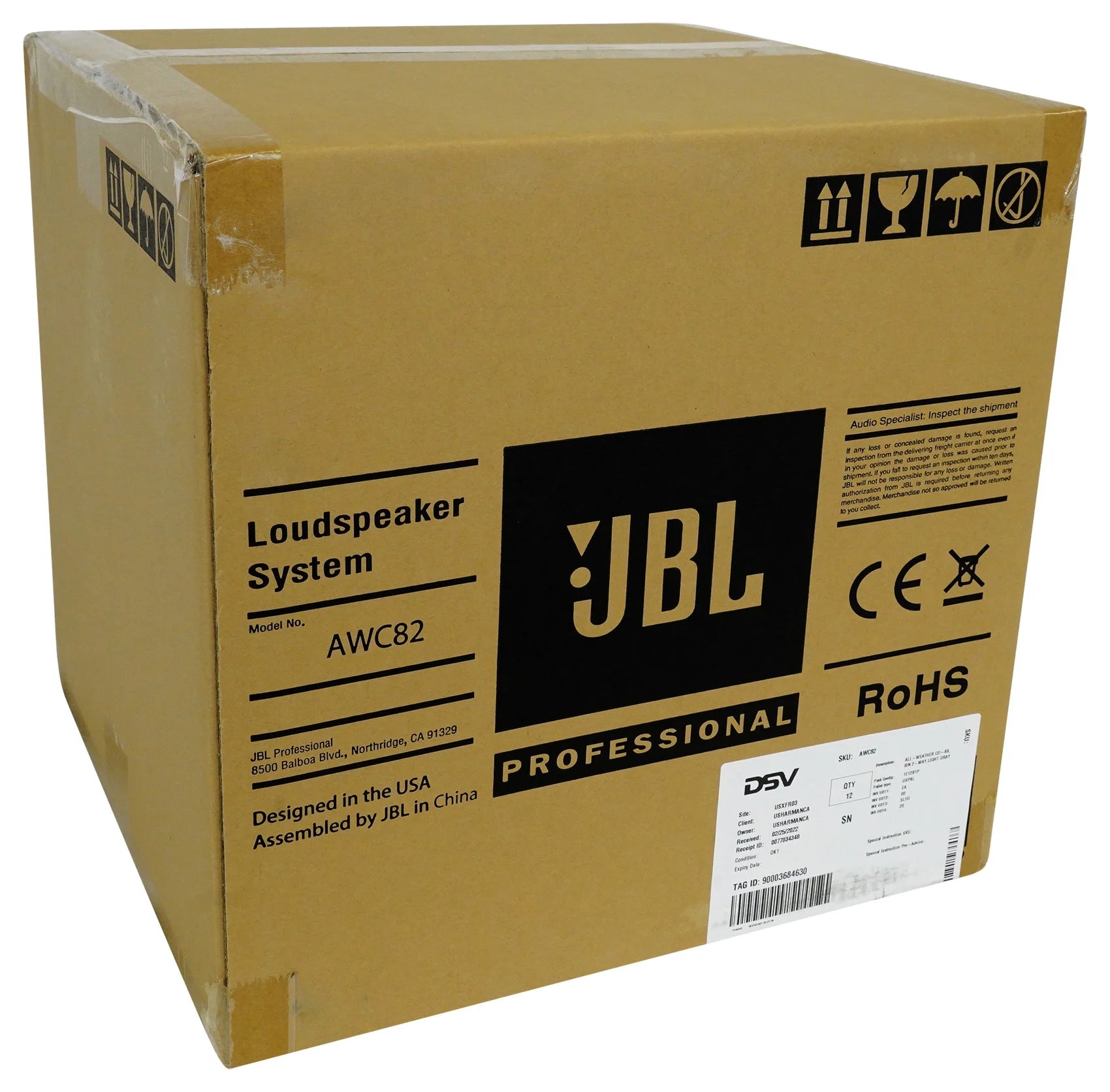 8" White Indoor/Outdoor Surface Mount Speakers O645