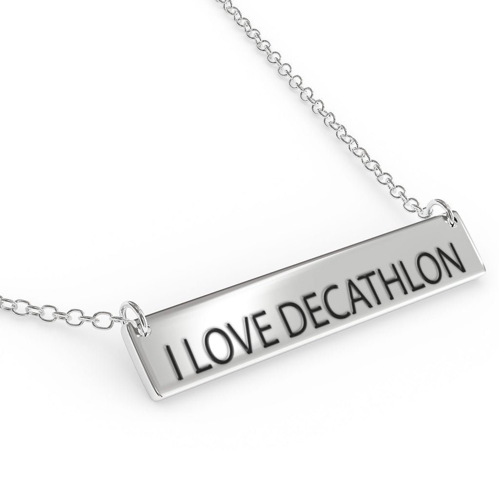 Sterling Silver Bar Pendant Necklace Z959609