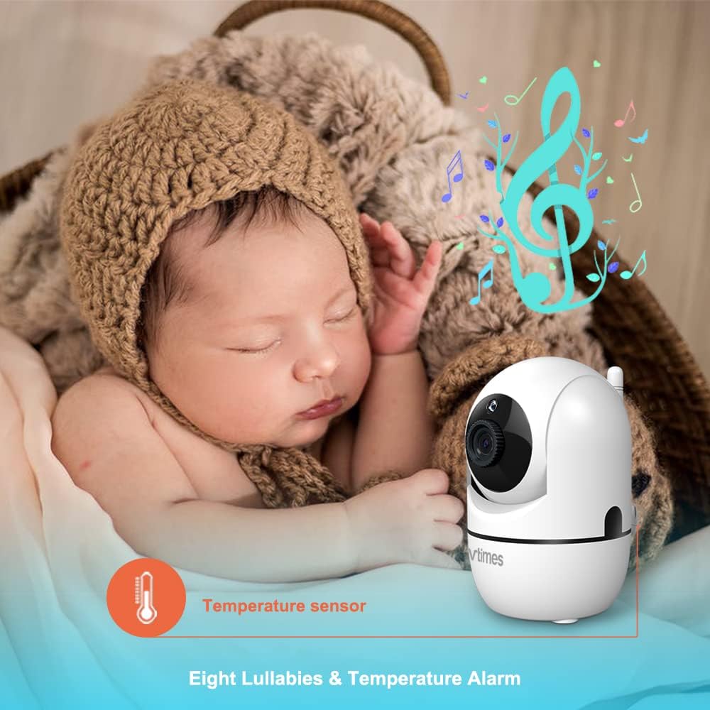 3.2" Color LCD Video Baby Monitor with Camera and Audio M2440
