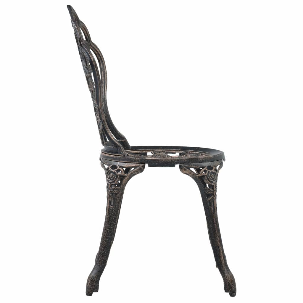 3 Piece Cast Aluminium Bistro Set Y761817