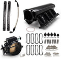 102MM Intake Manifold EFI with Fuel Rails and Throttle Body Black I24642