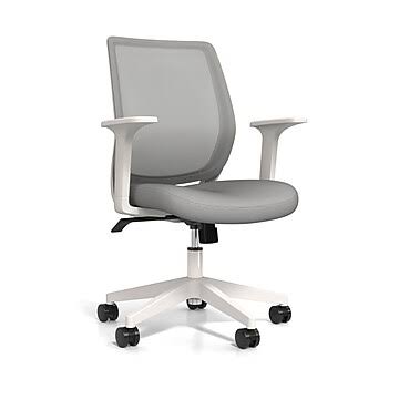 Gray Mesh Back Fabric Task Chair M83668