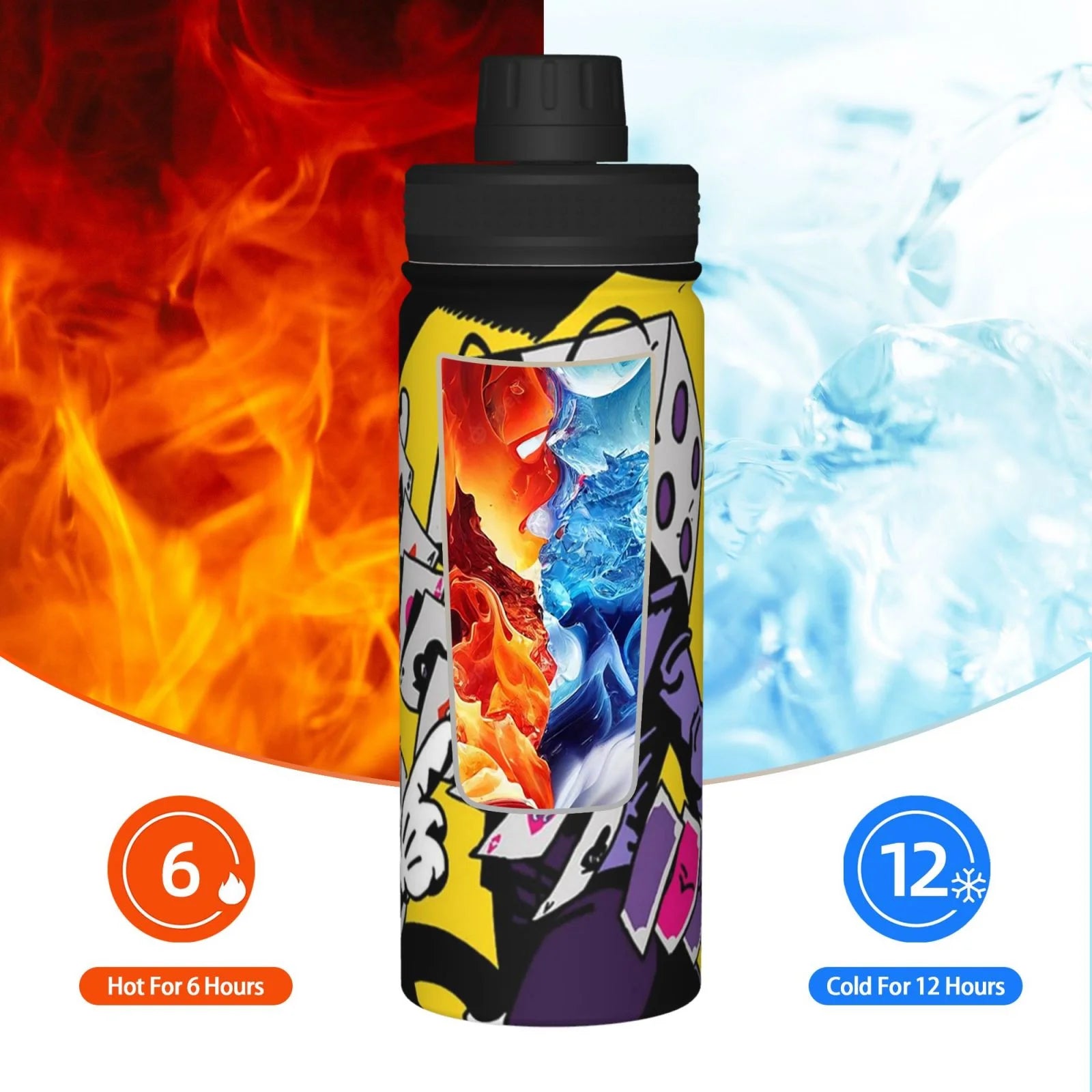 Insulated Stainless Steel Water Bottle 18OZ Y6938