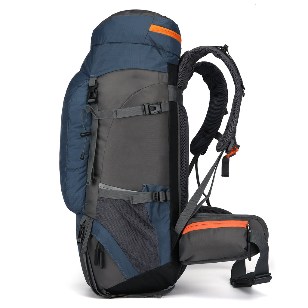 65L Water-resistant Hiking Backpack with Rain Cover F205