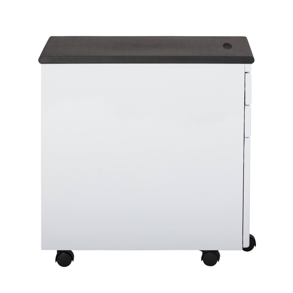 3 Drawer Metal Rolling File Cabinet with Locking Drawers B667