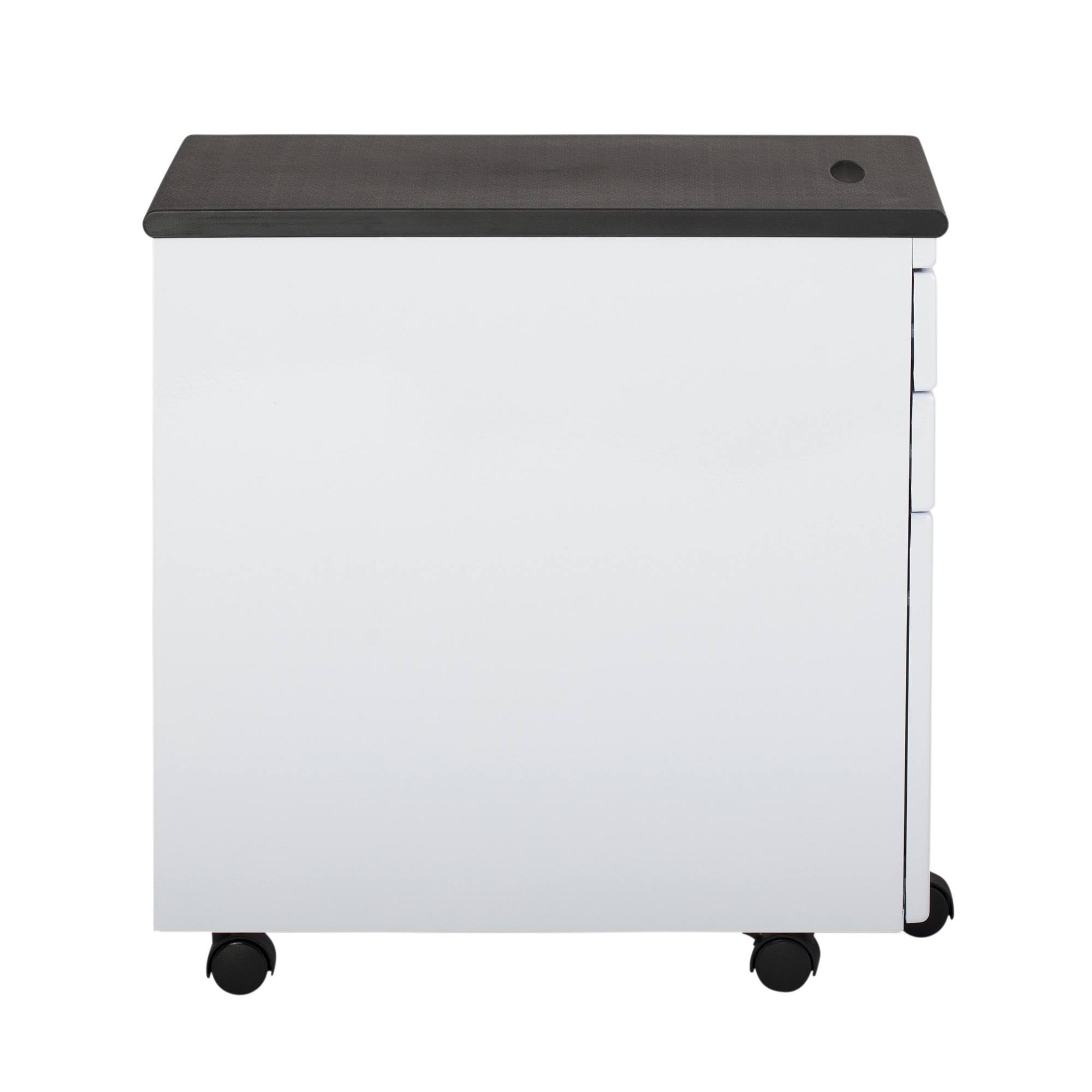 3 Drawer Metal Rolling File Cabinet with Locking Drawers B667