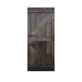Dark Coffee Knotty Pine Solid Wood Interior Barn Door Slab Q74605
