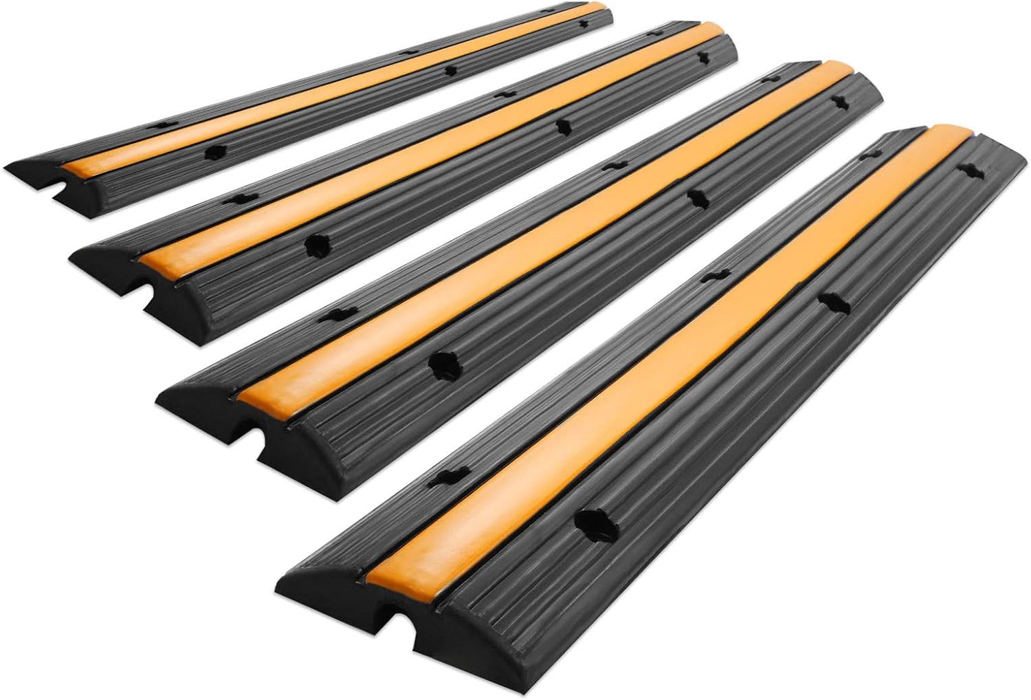 2 Channel Rubber Cable Protector Ramp 3 Pack X2861
