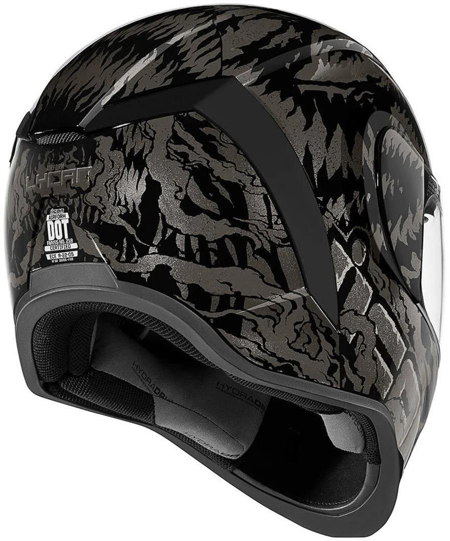 Black SM Icon Airform Lycan Helmet Q8770