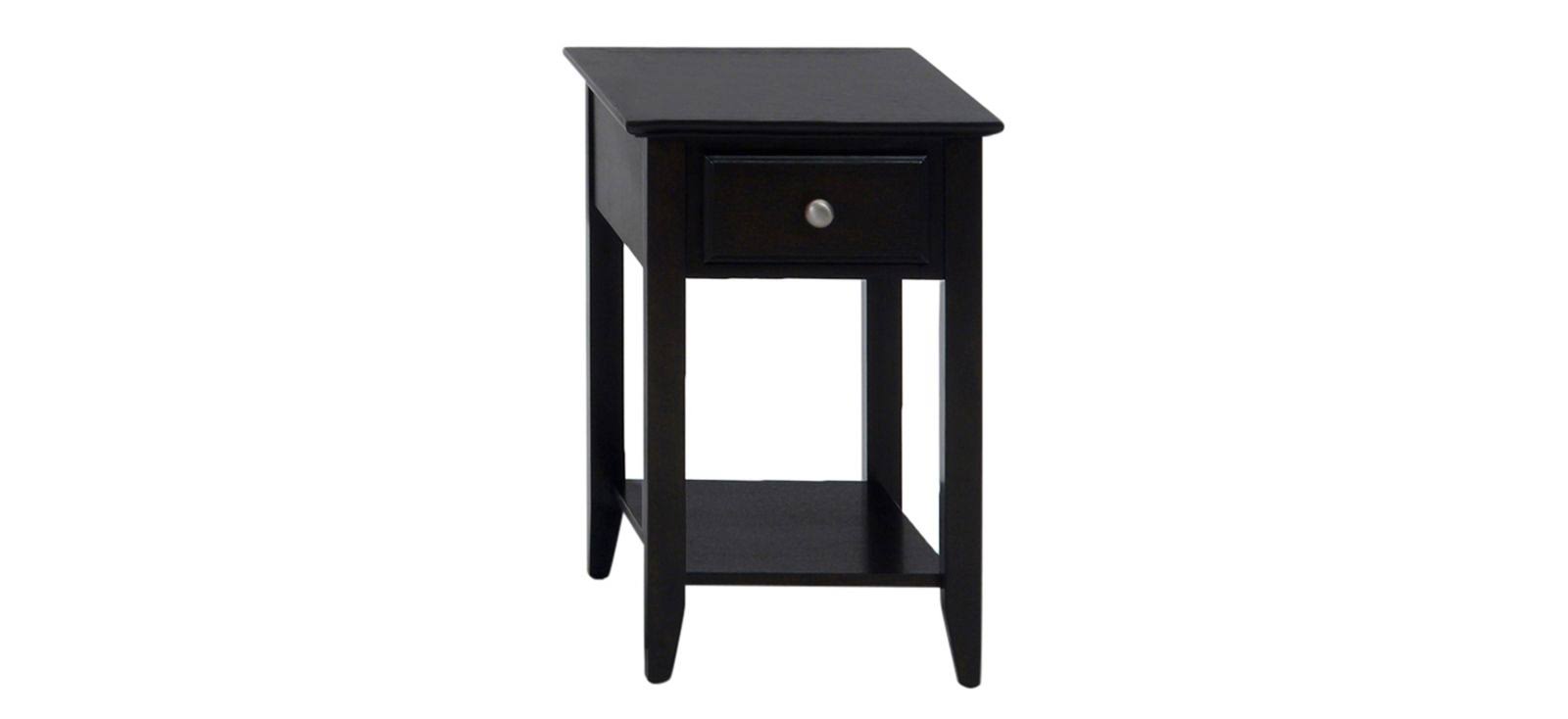 Espresso Chairside Table F792