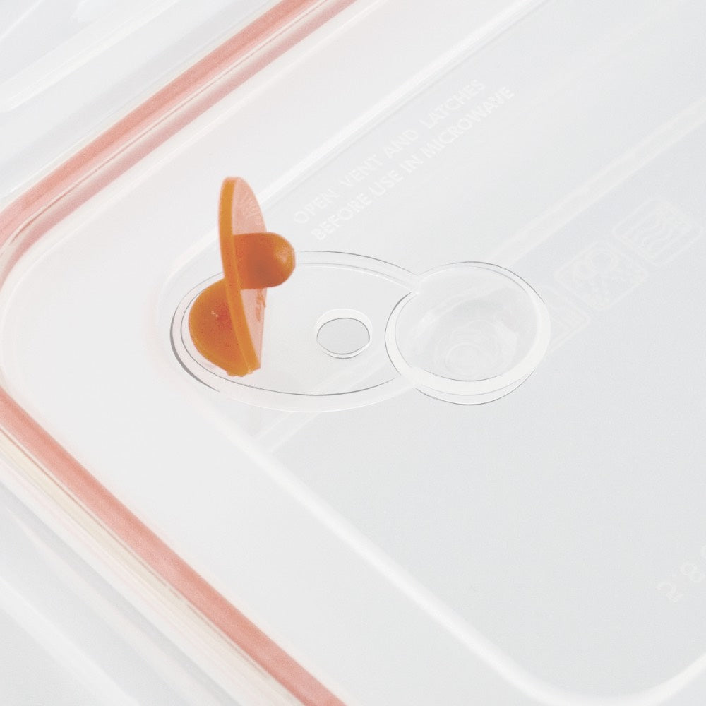 5.8 Cup Rectangle Plastic Food Storage Container, 6-Pack N178
