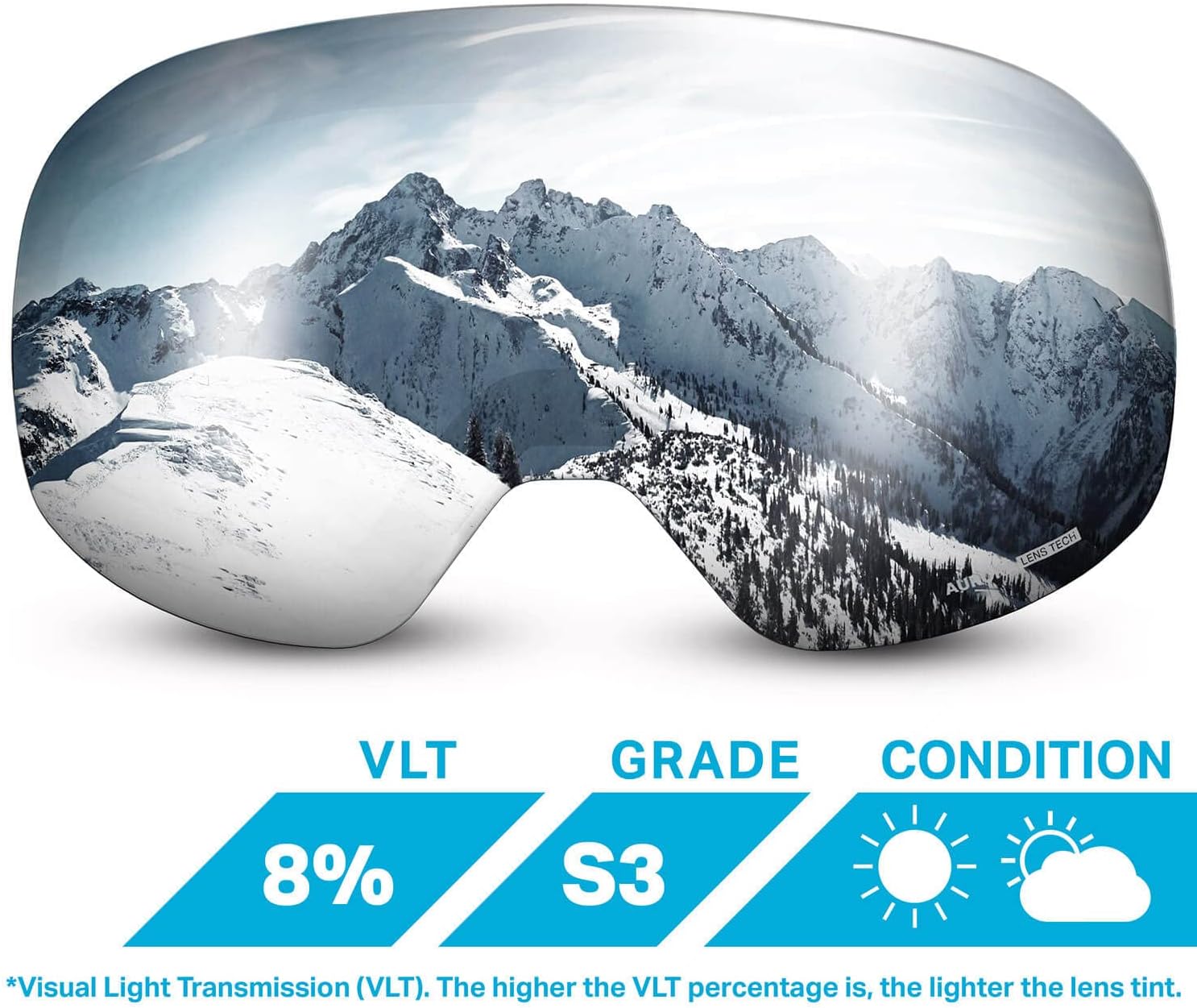 Roca Ski Goggles Frameless Lens Pack of 2 U335770