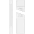 Fluted PVC Pilaster with Capital and Base (Pair) N212