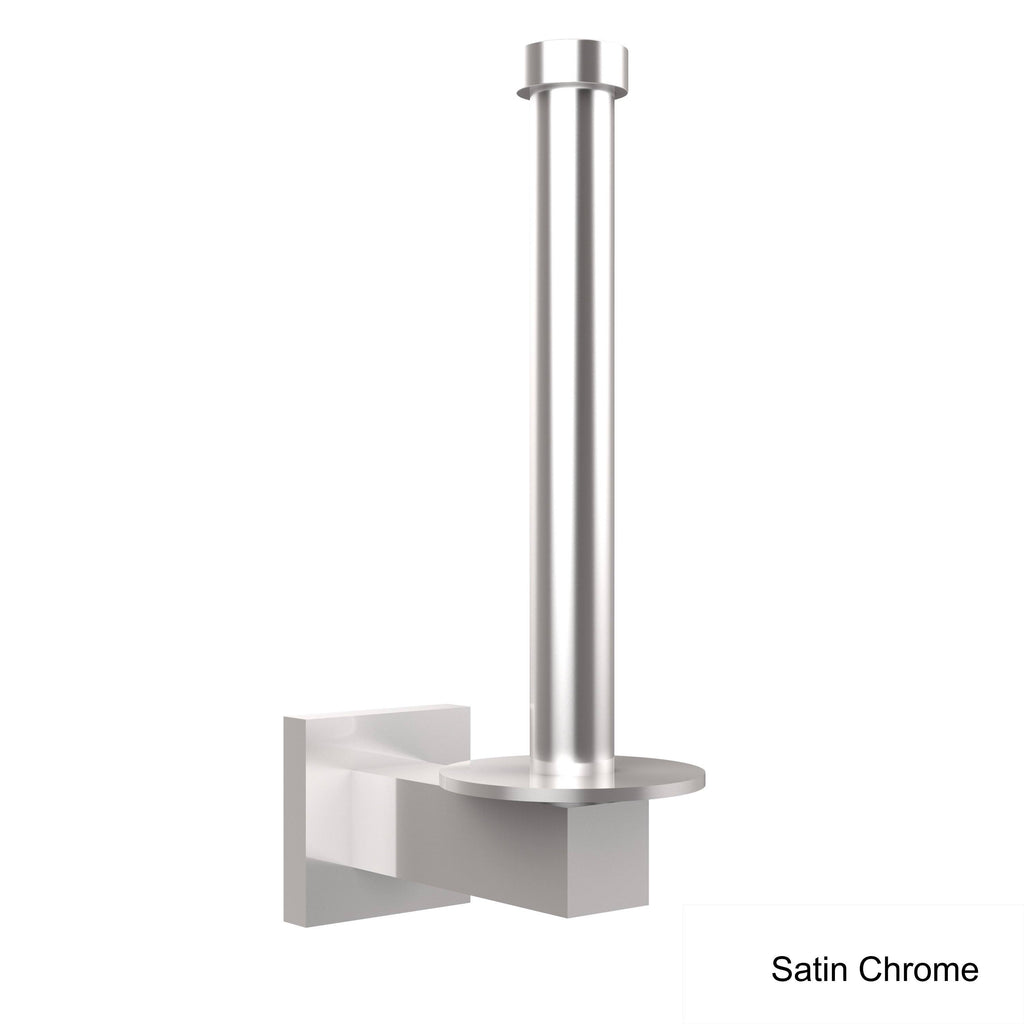 Brushed Bronze Upright Toilet Tissue Holder and Reserve Roll Holder F88782