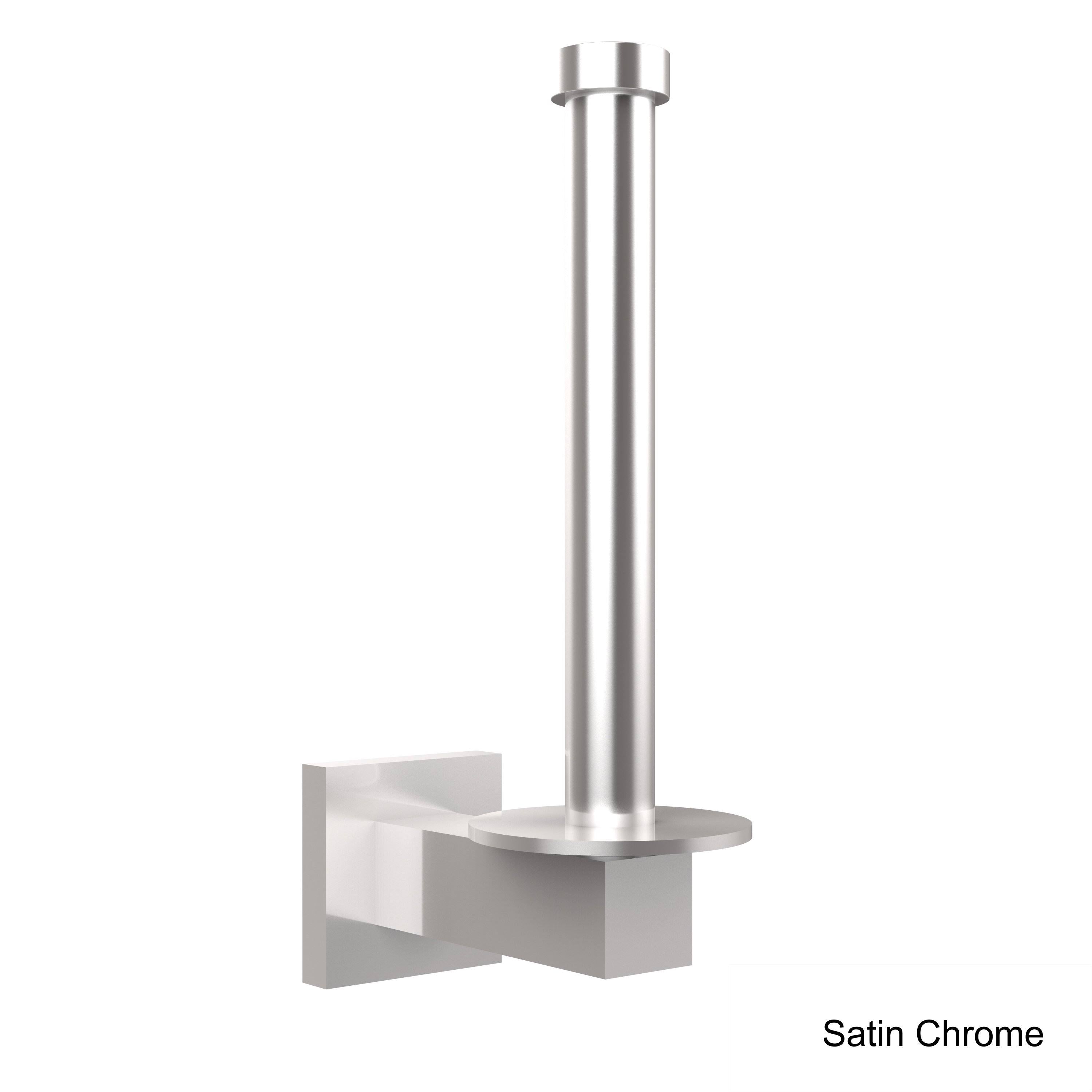 Brushed Bronze Upright Toilet Tissue Holder and Reserve Roll Holder F88782