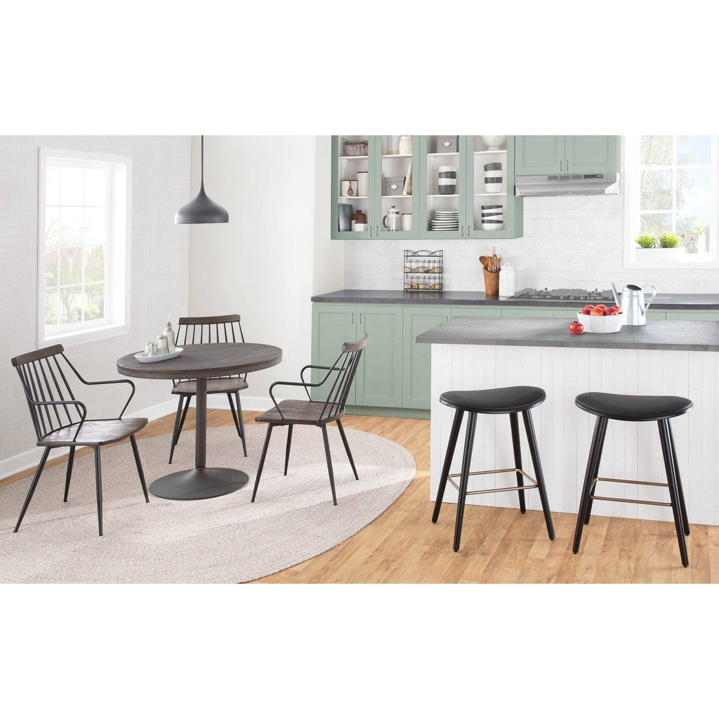 Camel Saddle Counter Stool Set of 2 G6986