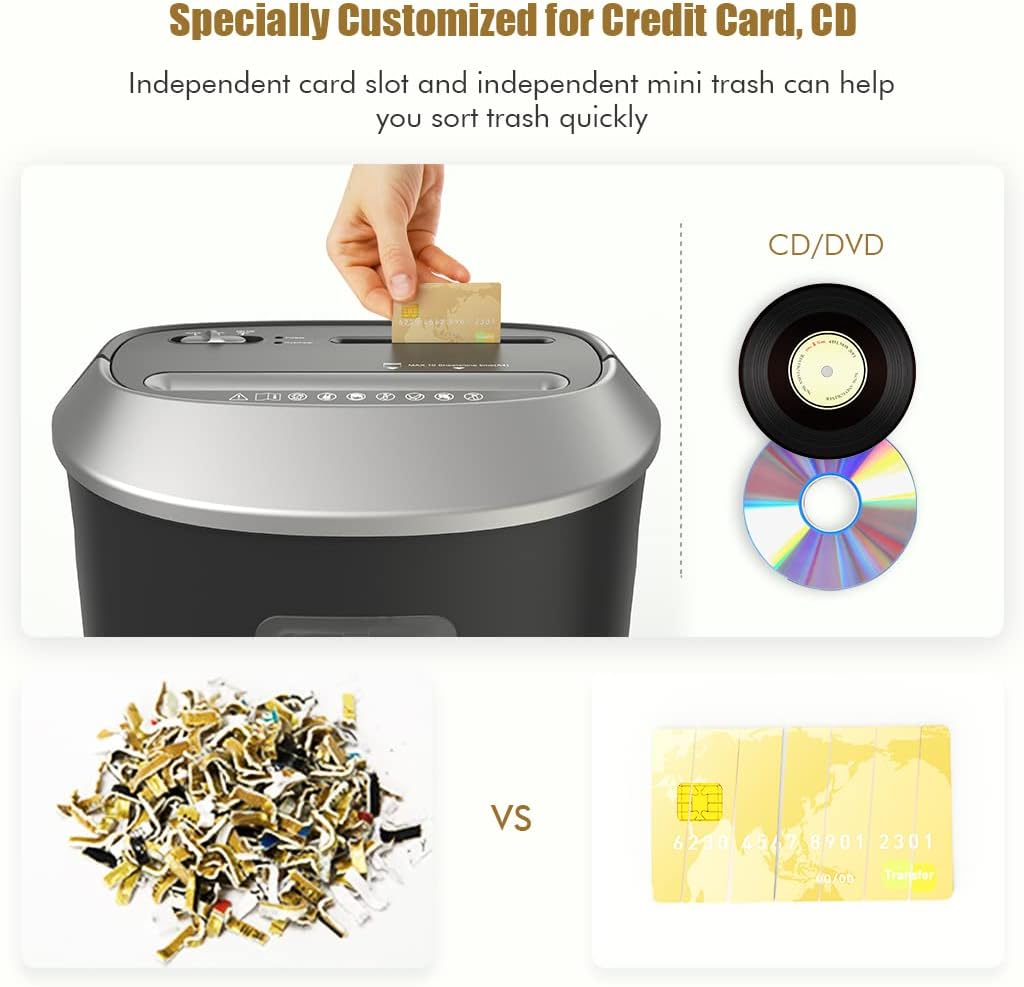 12-Sheet High-Security Cross-Cut Paper Shredder with Large Wastebasket, Pack of 2 C7113