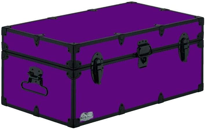 Camp Trunk Footlocker with Black Trim 32 x 18 x 13.5 Inches Y3025