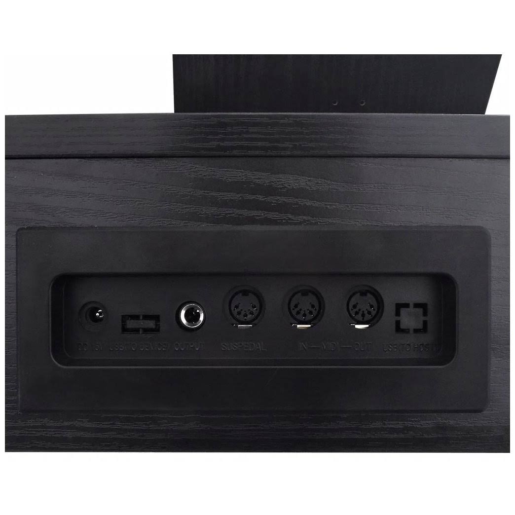88-Key Digital Piano with Pedals Black W563097
