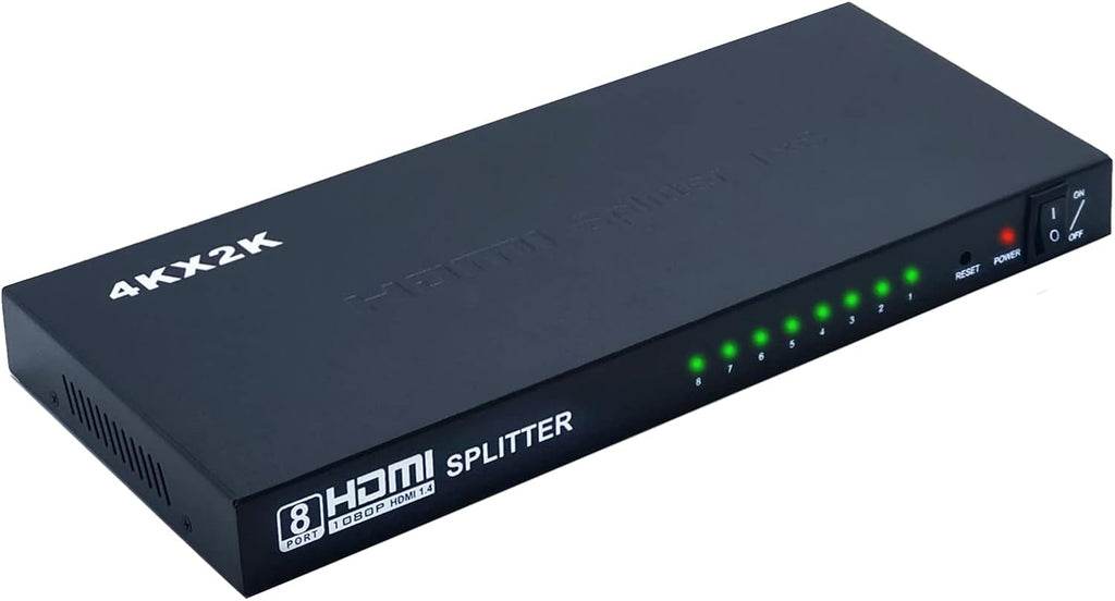 4K@30Hz HDMI Splitter 1 in 8 Out, Pack of 2 C58689