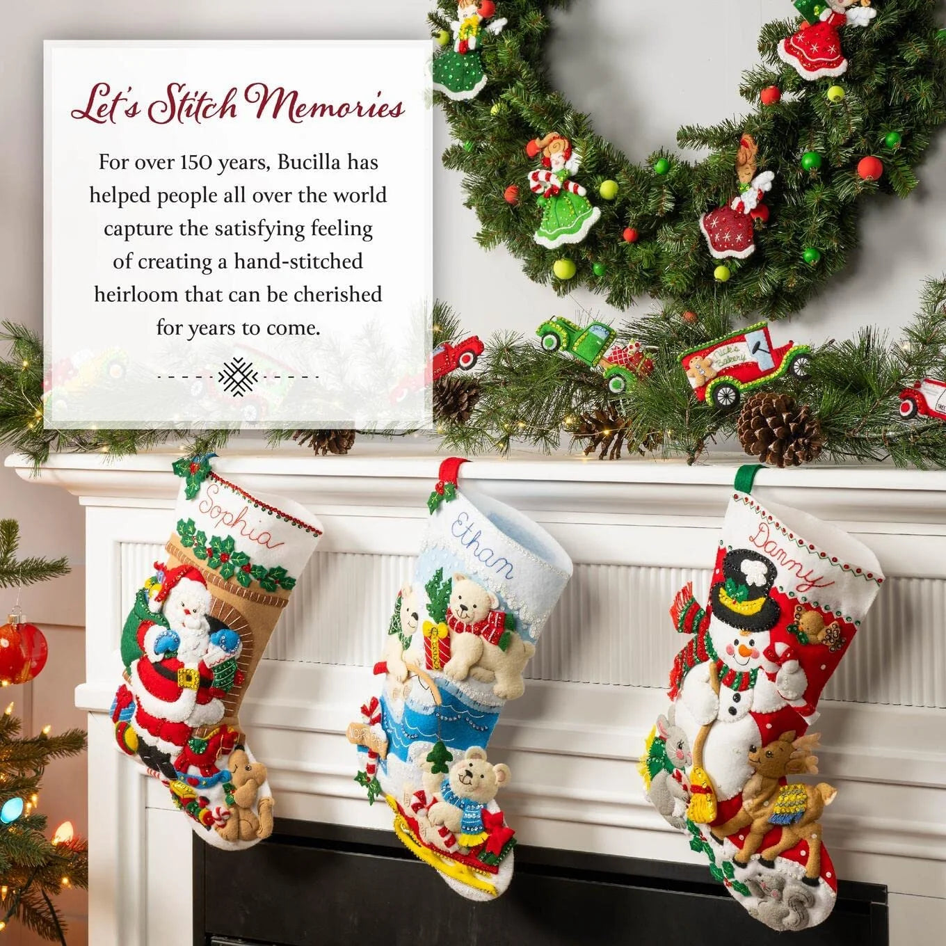 Holiday Houseplants Felt & Sequin Kit D5030