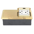 Dual Pop-Up Floor Box Kit with 20A Tamper-Weather Resistant Receptacle Outlets and RJ45 Data Ports K408