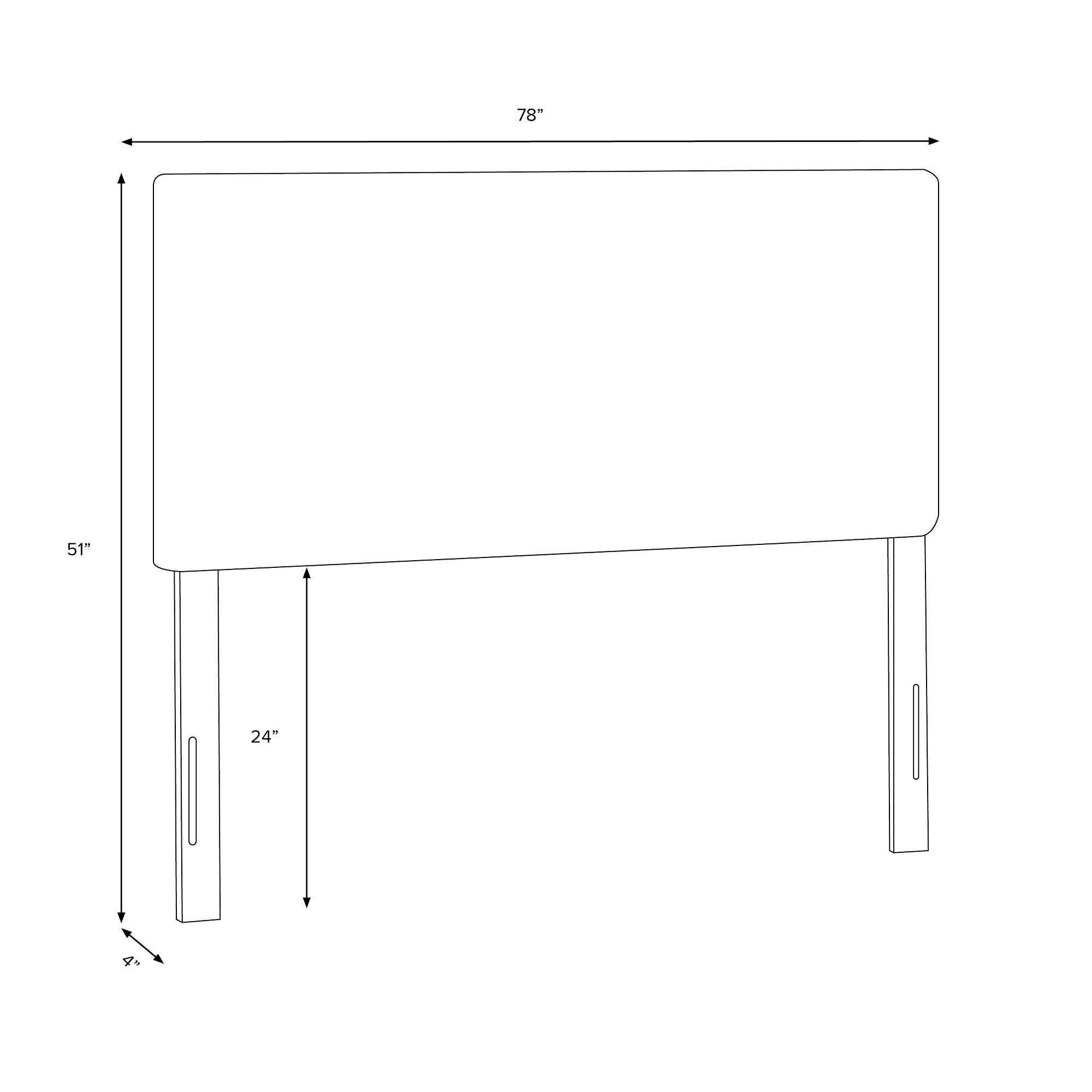 White Velvet Channel Seam Headboard P5555