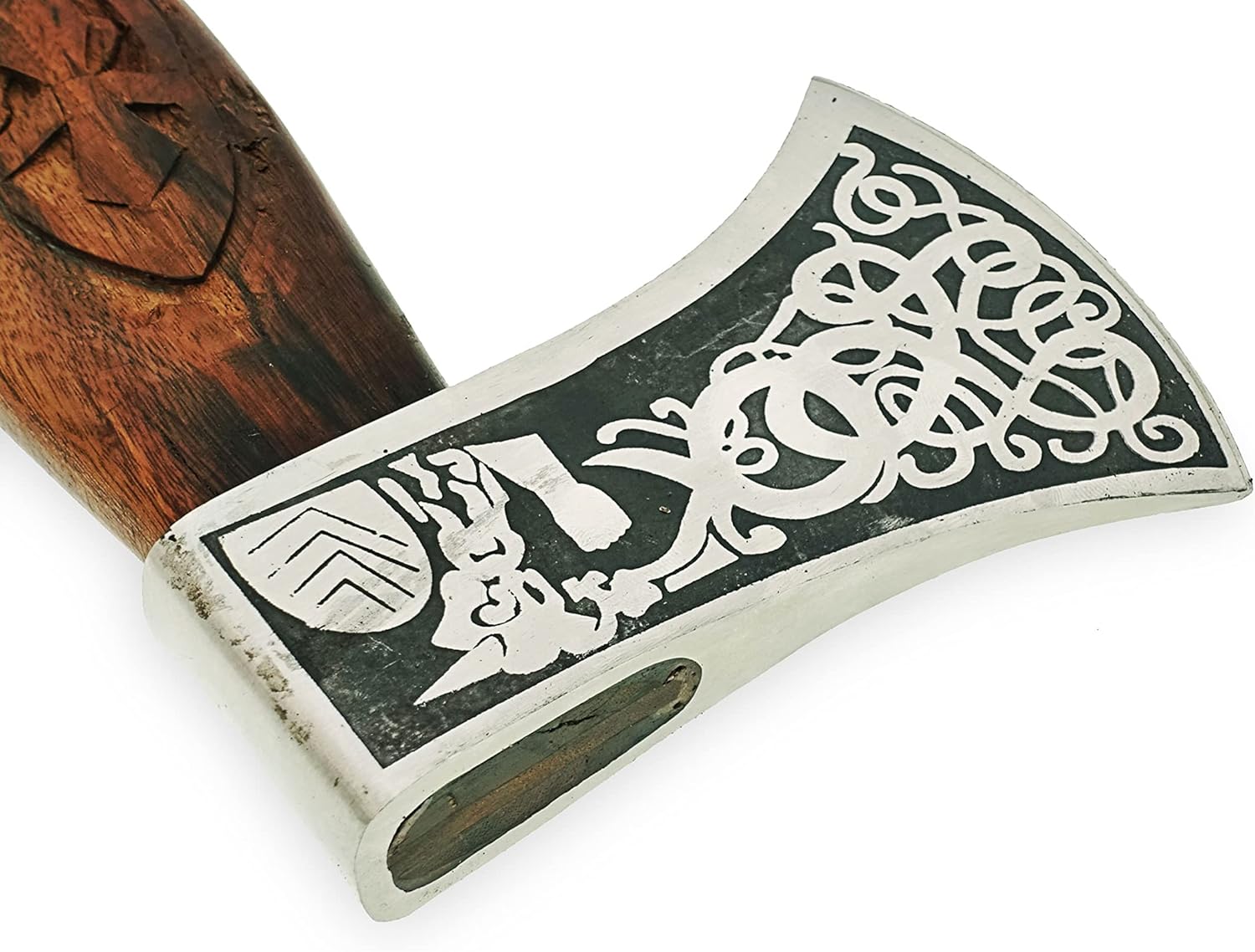 16 Inches Carbon Steel Axe with Rose Wood Handle H19559