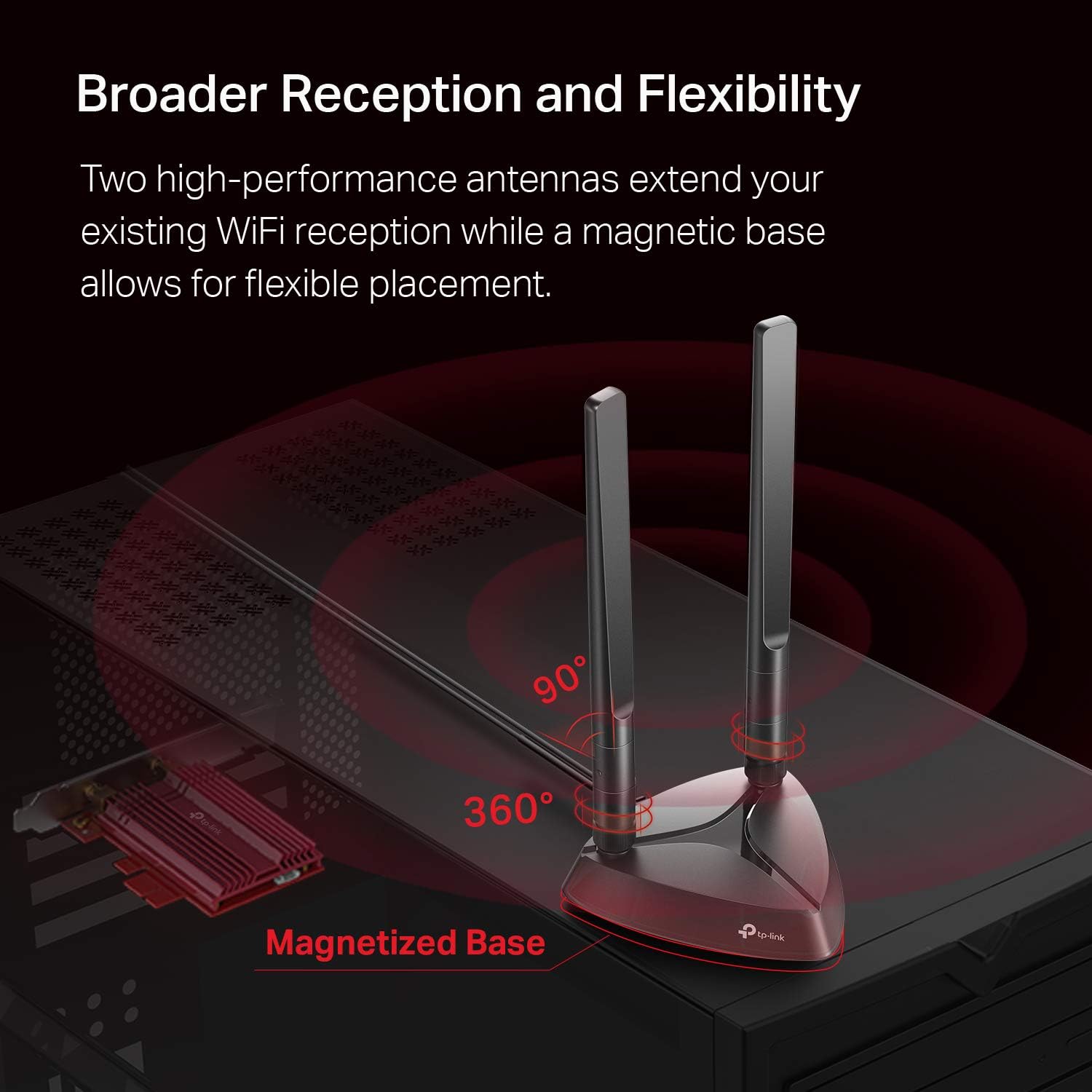 WiFi 6 AX3000 PCIe WiFi Card, Bluetooth 5.0, Dual Band Wireless Adapter A523
