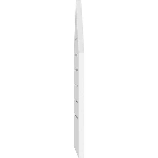 Peaked Top Surface Mount PVC Gable Vent R6510