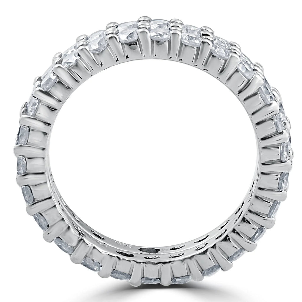 3ct Diamond Eternity Double Row 14K White Gold G570