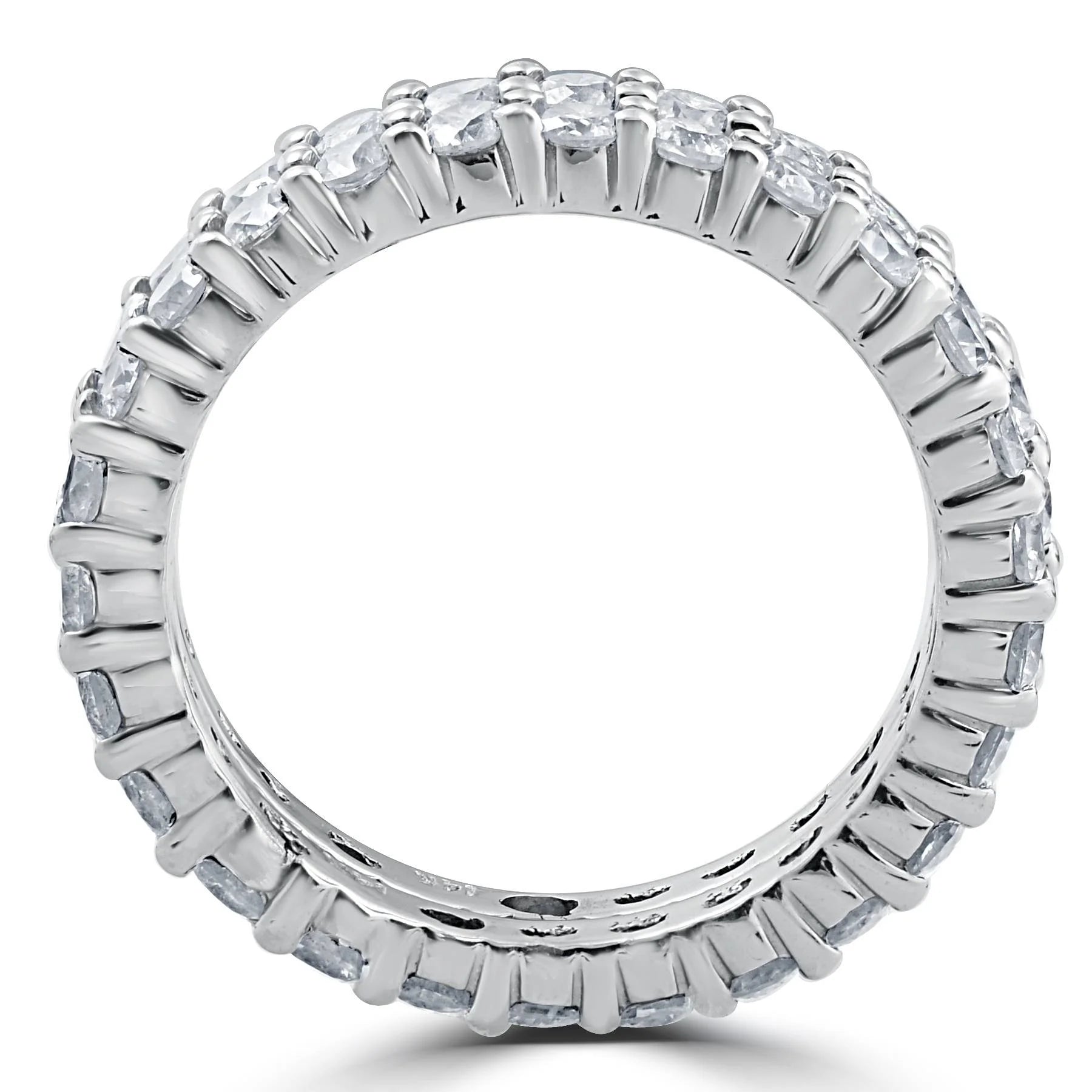 3ct Diamond Eternity Double Row 14K White Gold G570