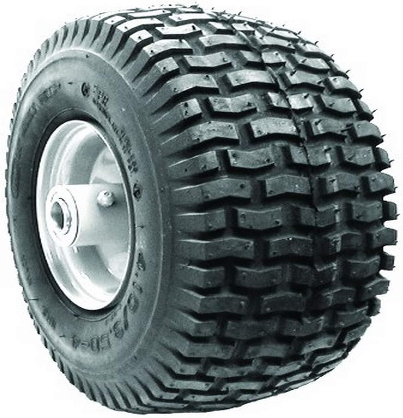 Pneumatic Wheel 410/350-4 2-Ply Tubeless Turf Tread Tire Pack of 2 O636079