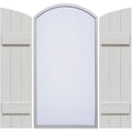 Rustic Three Board Joined Board-n-Batten Faux Wood Shutters Y84708