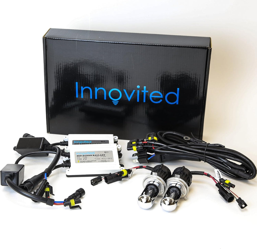 55W AC HID Bundle with Slim Ballast and Xenon Bulb H13-3 9008 8000K Bi xenon HI/LO Ice Blue Pack of 2 G84073